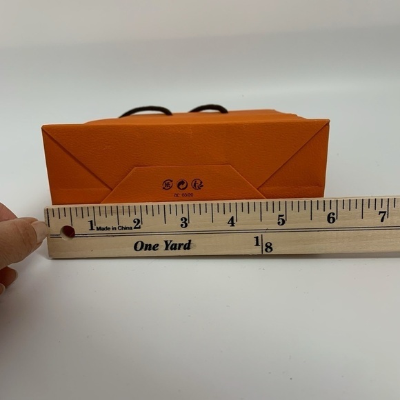 Hermes Italy made small empty shopping gift bag - Picture 4 of 8